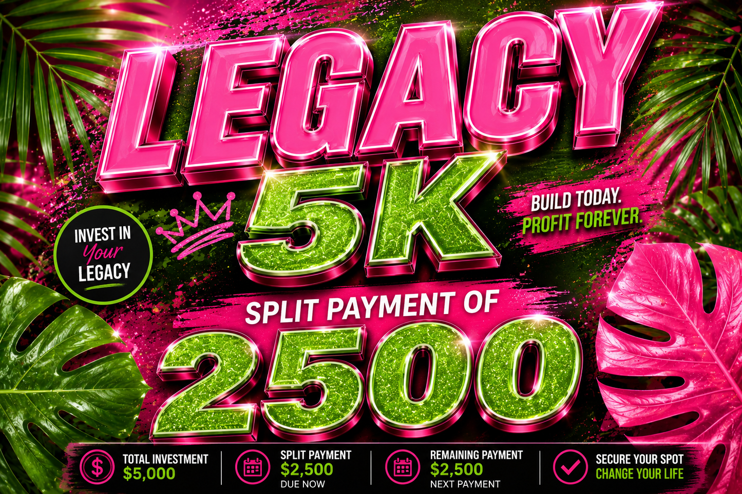 LEGACY 2500 SPLIT PAYMENT