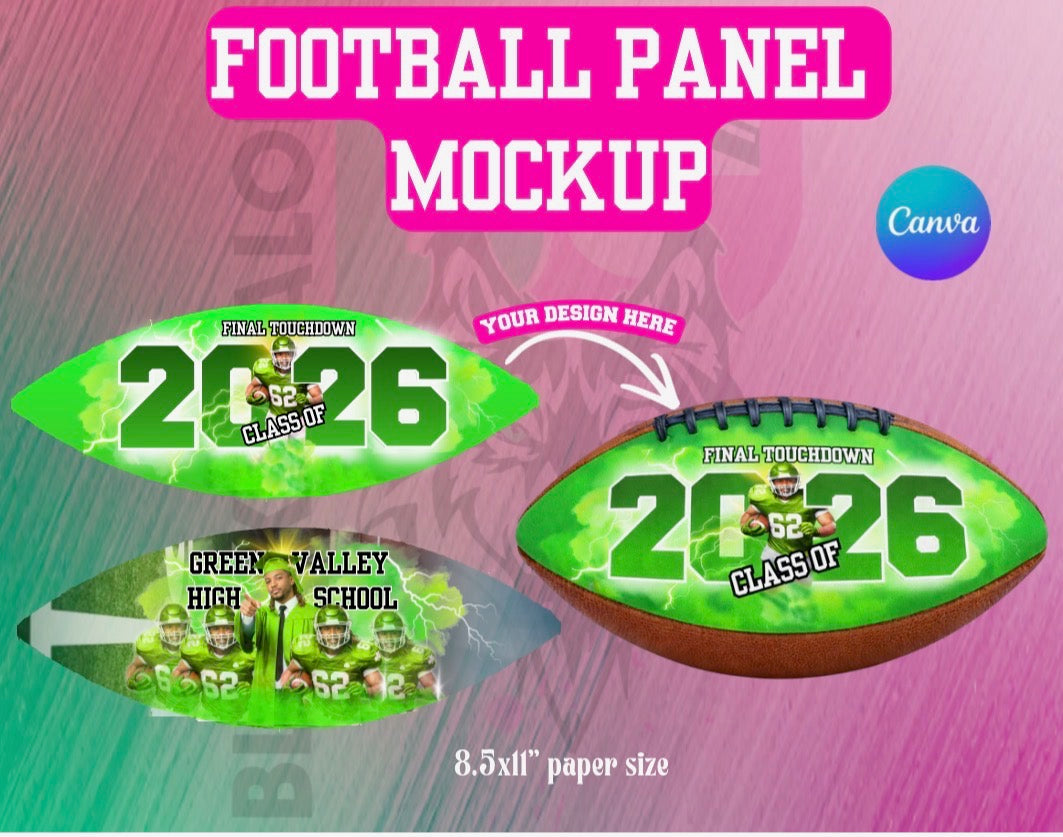 Editable Football Template (Green Only)