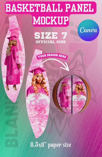 Editable Basketball Template (Pink Only)