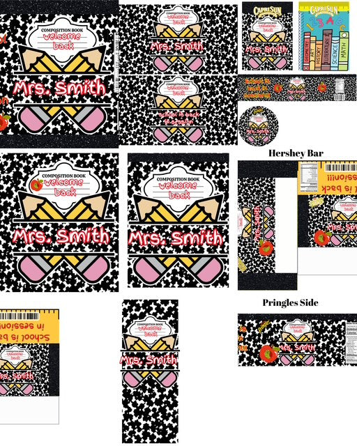PCA-COMPOSITION NOTEBOOK 11PC PARTY FAVORS