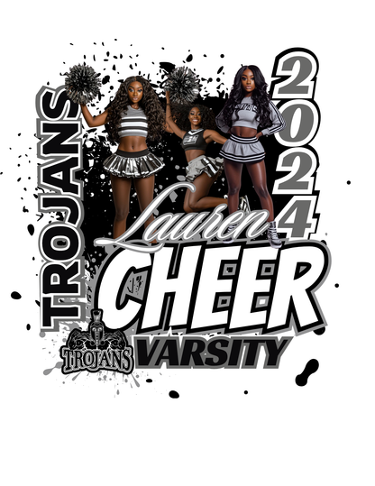 CHEERLEADER EDITABLE DESIGN BUNDLE (15 PC)