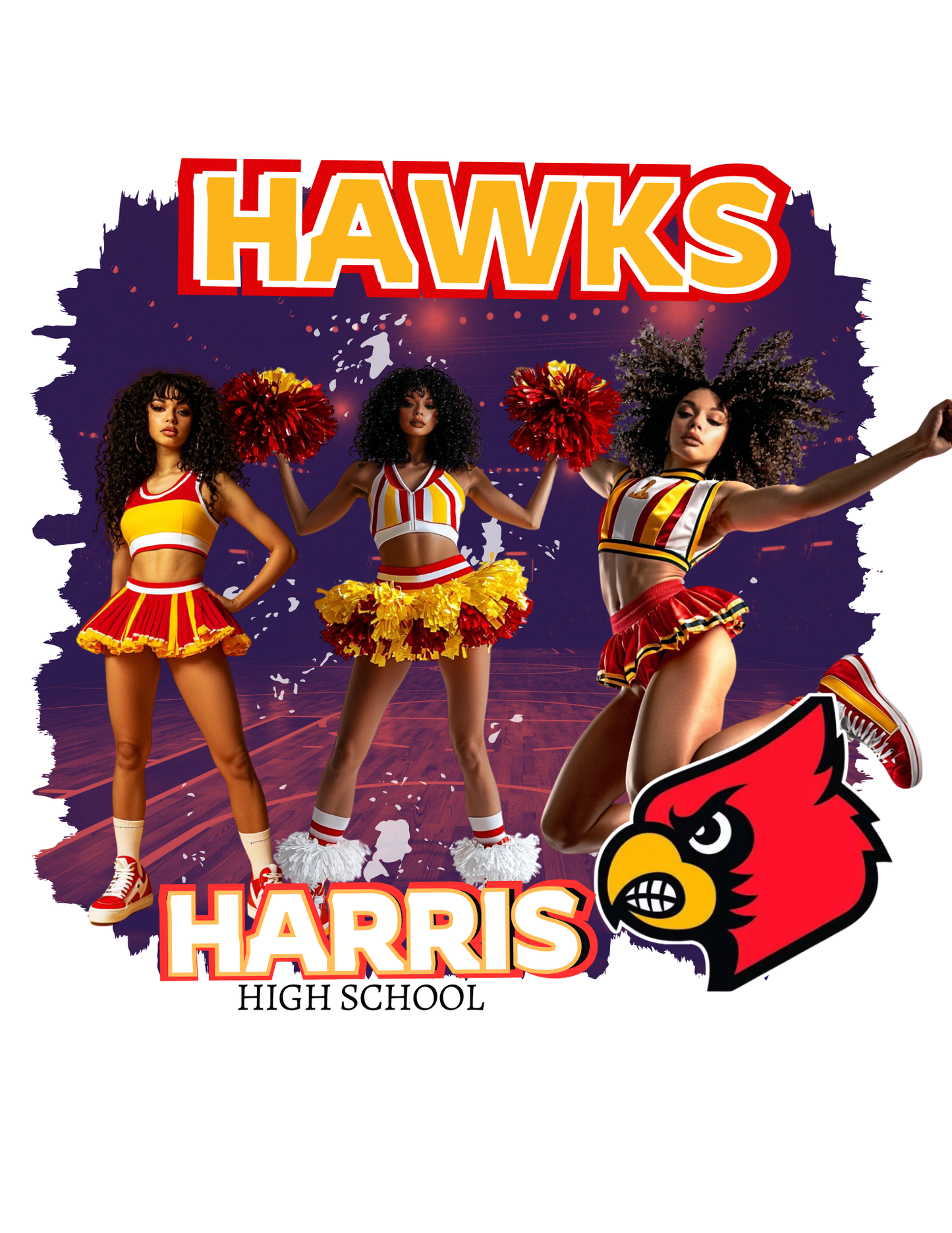 CHEERLEADER EDITABLE DESIGN BUNDLE (15 PC)