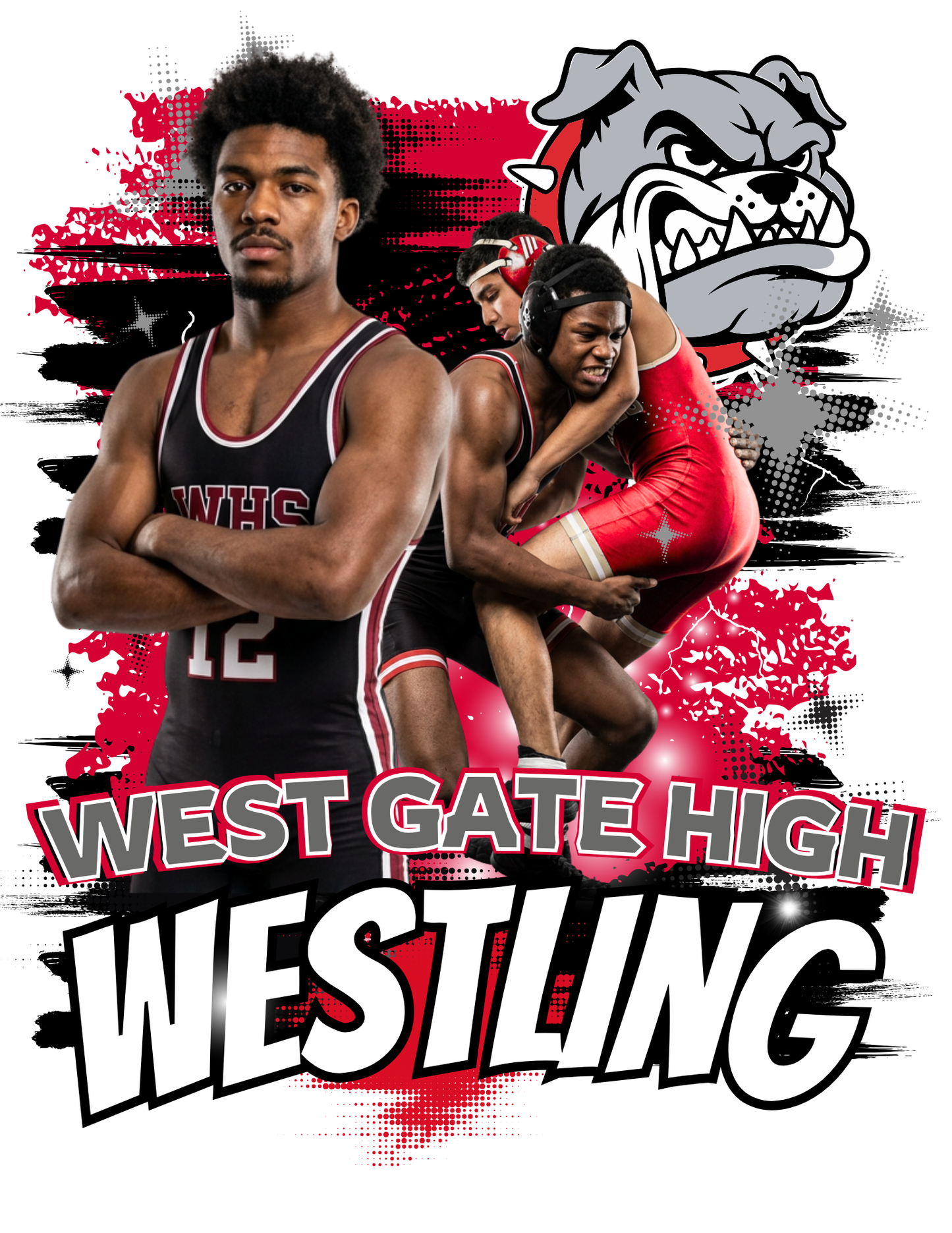 Wrestling Canva Editable Designs (15 total)
