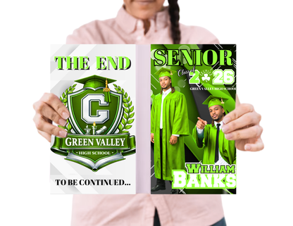 Grad Editable Designs Bundle(green only) (20 pc)