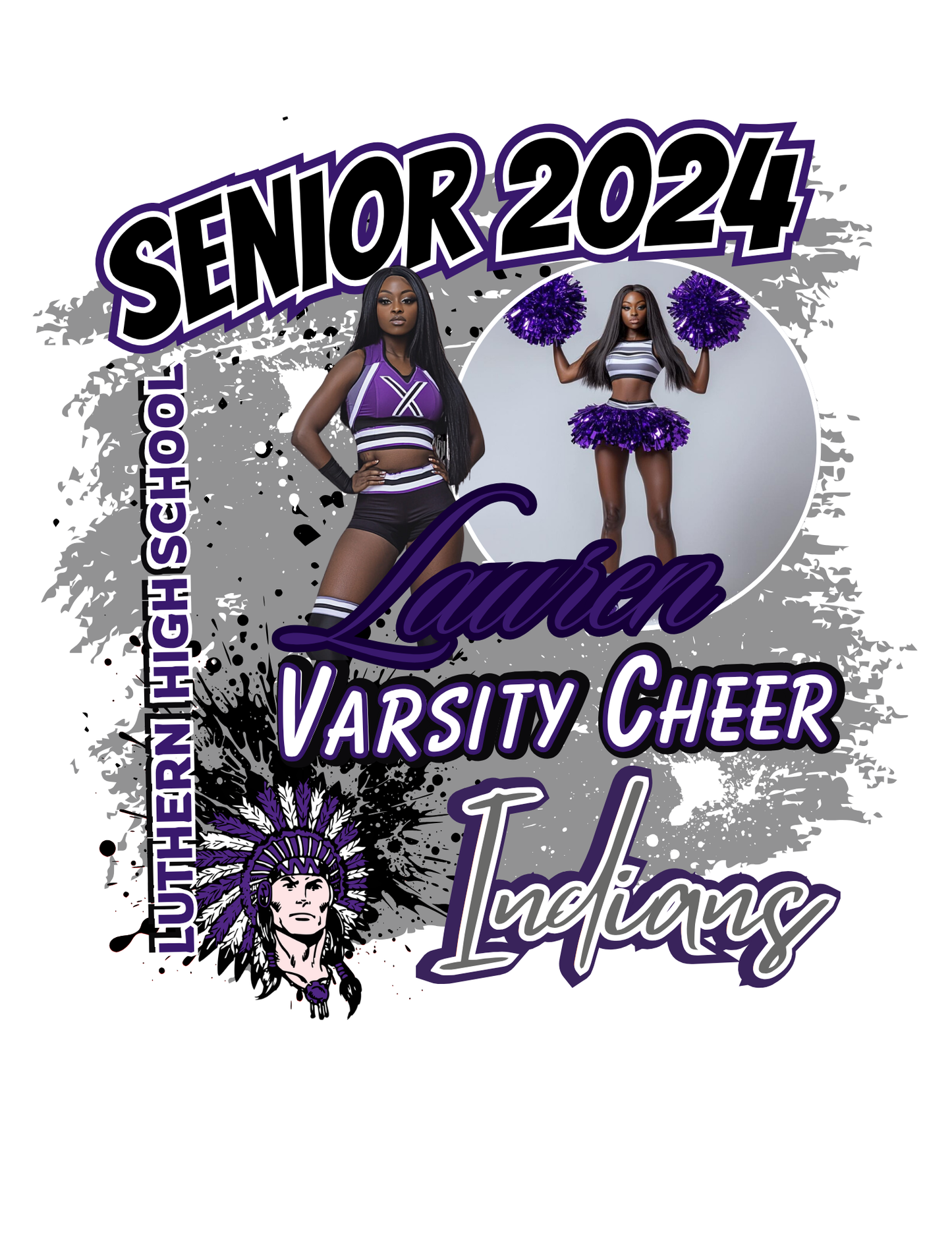 CHEERLEADER EDITABLE DESIGN BUNDLE (15 PC)