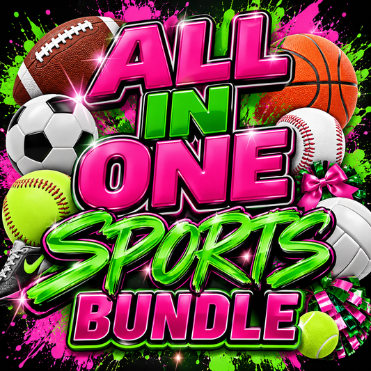 FULL Sports & Activities Editable Design Bundle (105 designs total)