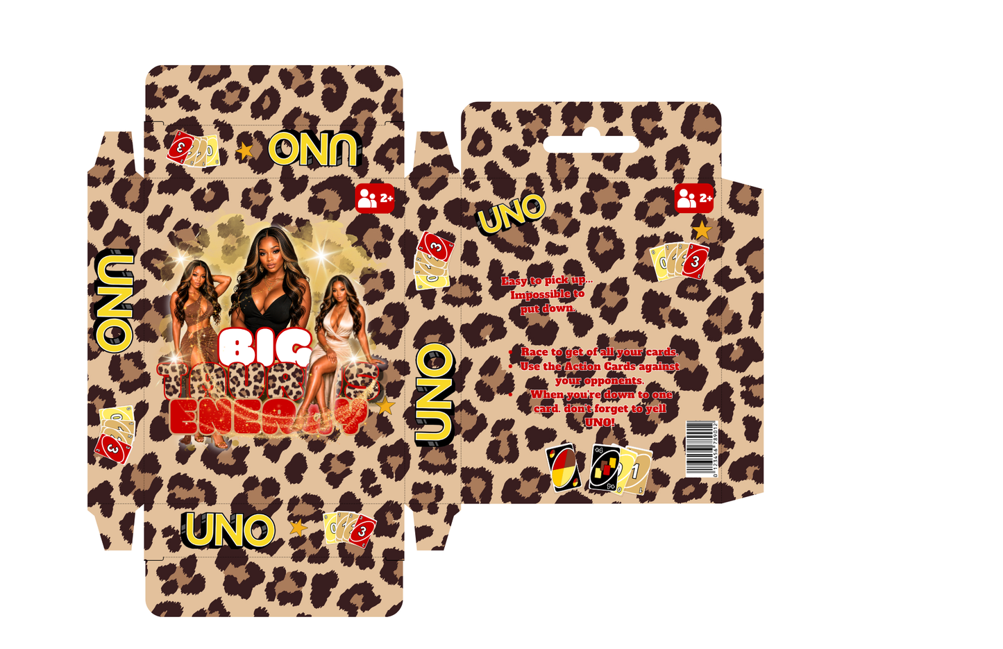 Leopard Uno Cards Editable Templates