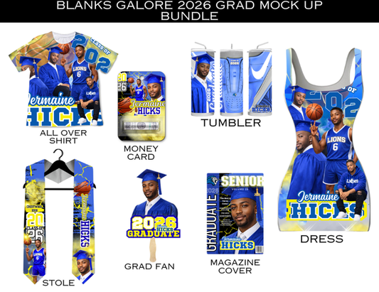 Grad Editable Designs Bundle(blue only) (19 pc)