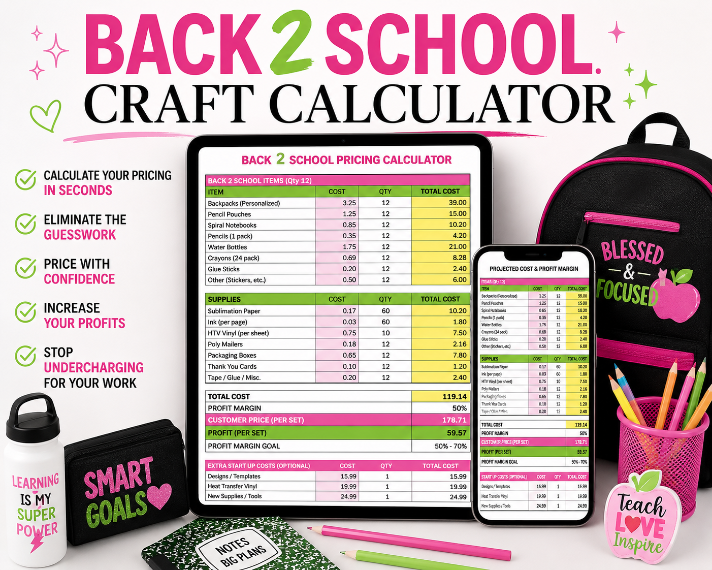 Craft Calculator For Back 2 School