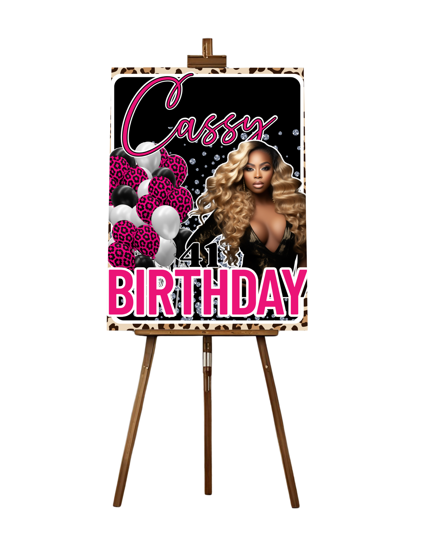 Party Bucket Editable design Bundle 23 piece  (pink)