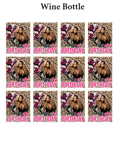 Party Bucket Editable design Bundle 23 piece  (pink)