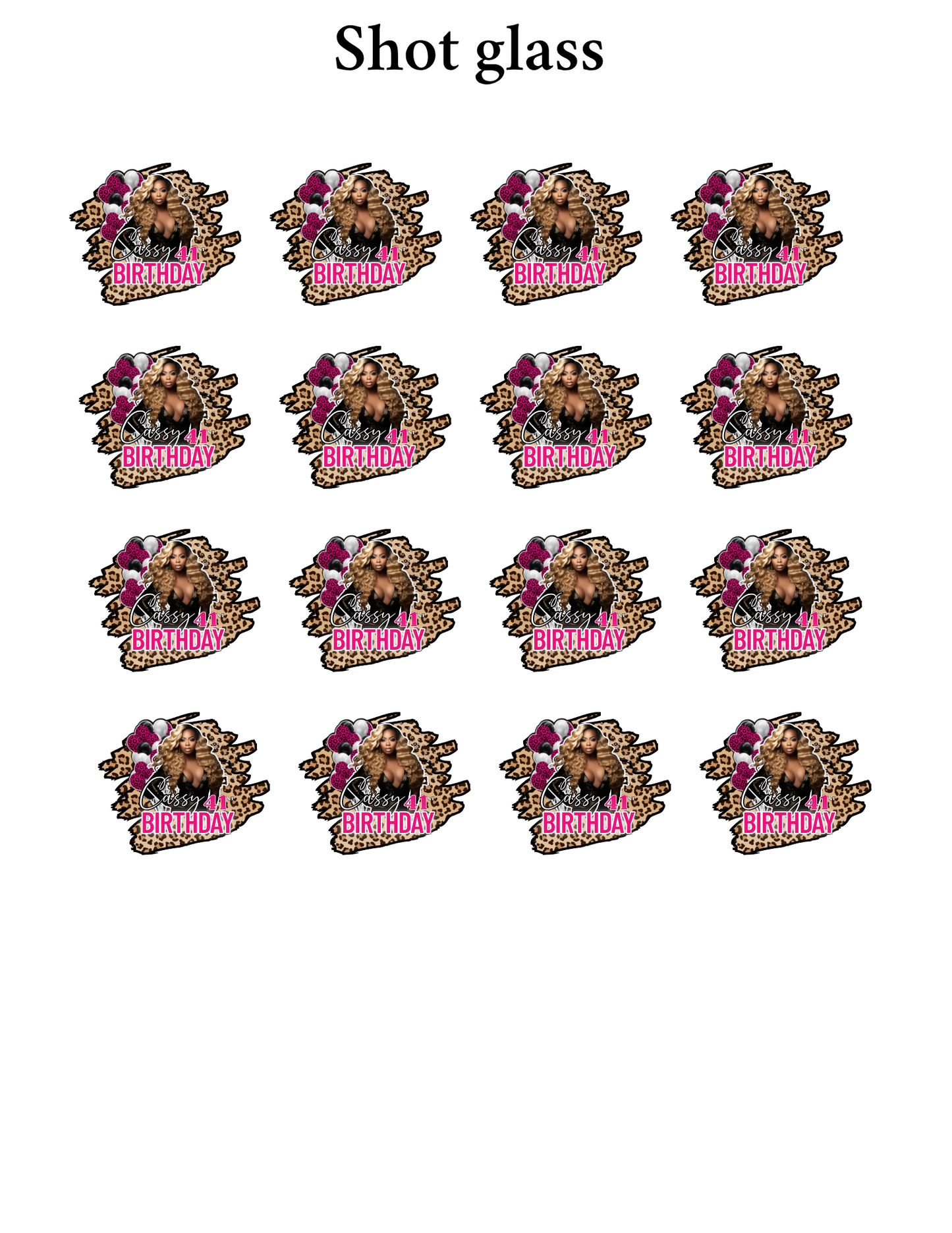 Party Bucket Editable design Bundle 23 piece  (pink)