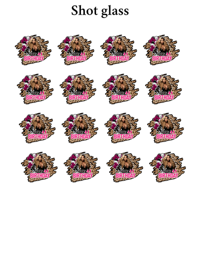 Party Bucket Editable design Bundle 23 piece  (pink)