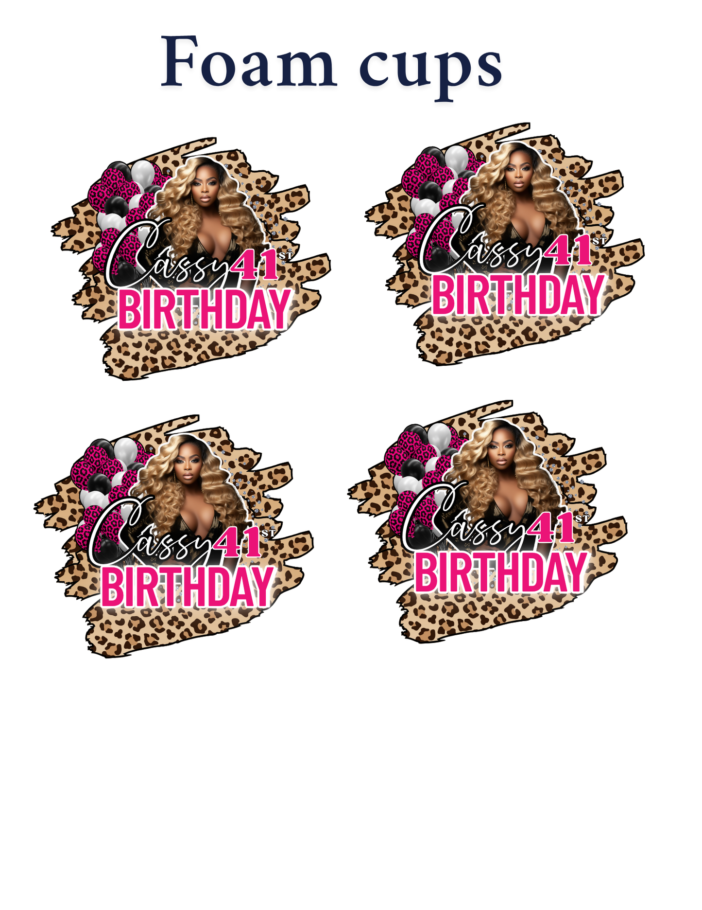 Party Bucket Editable design Bundle 23 piece  (pink)