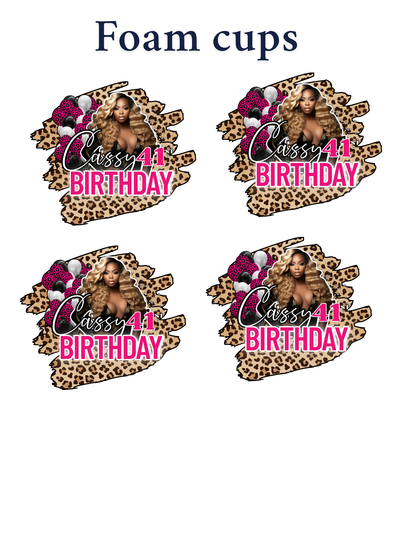 Party Bucket Editable design Bundle 23 piece  (pink)