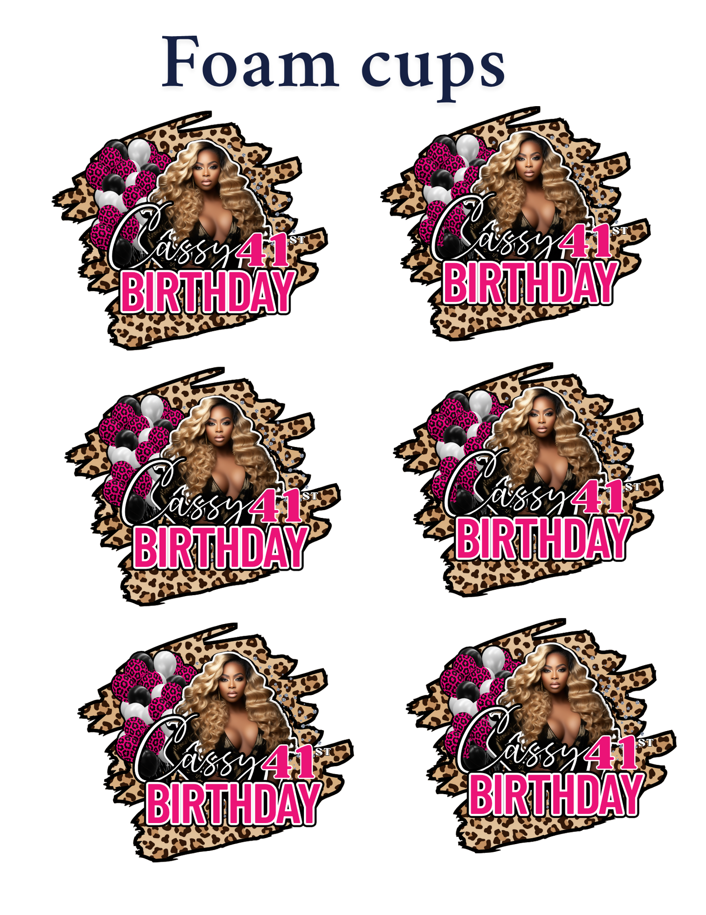 Party Bucket Editable design Bundle 23 piece  (pink)