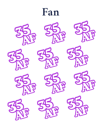 Party Bucket Editable design Bundle 9 piece  (purple)