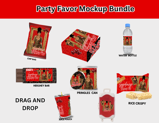 PARTY BUCKET 30 PC BUNDLE – RED LEOPARD EDITION