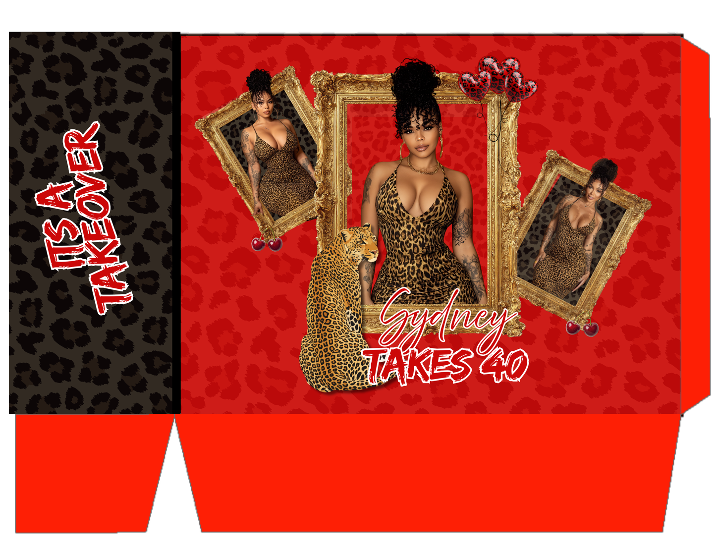 PARTY BUCKET 30 PC BUNDLE – RED LEOPARD EDITION
