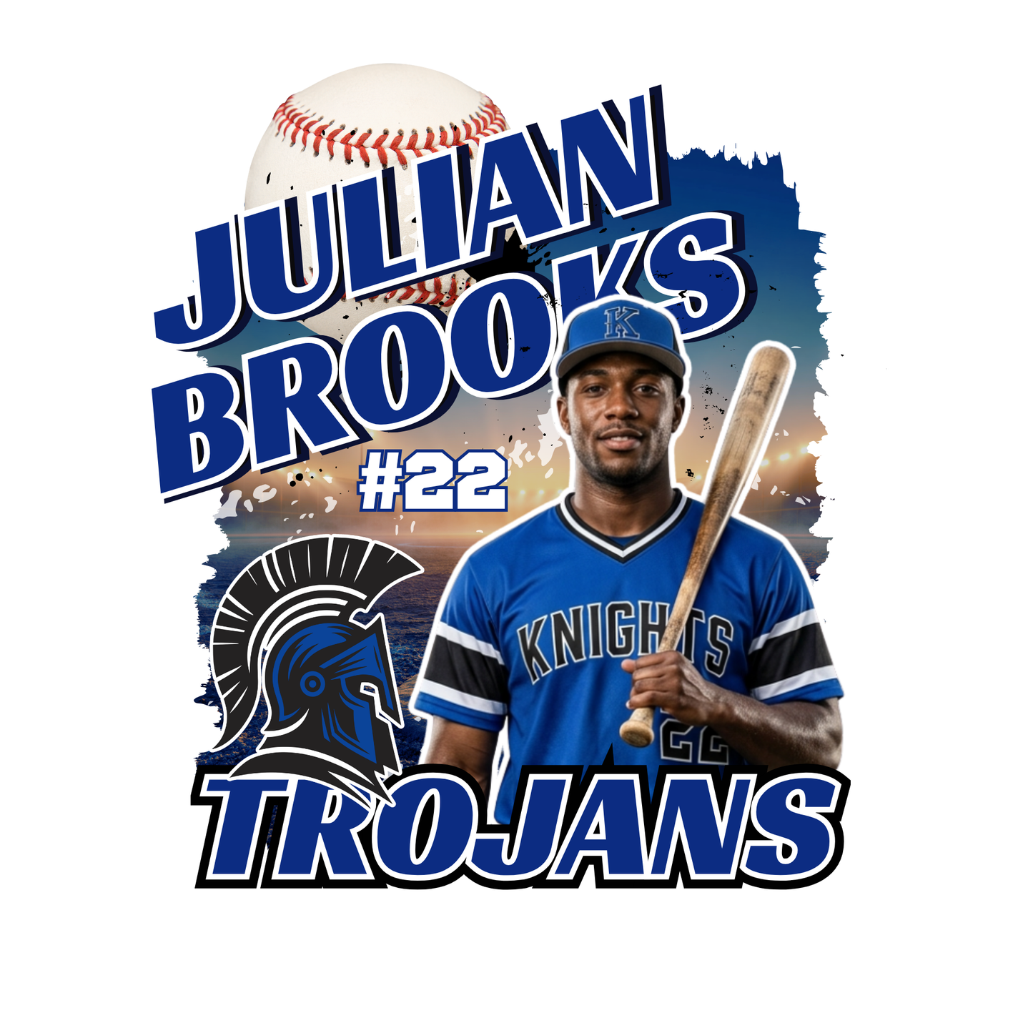 15 Piece Editable Baseball Template