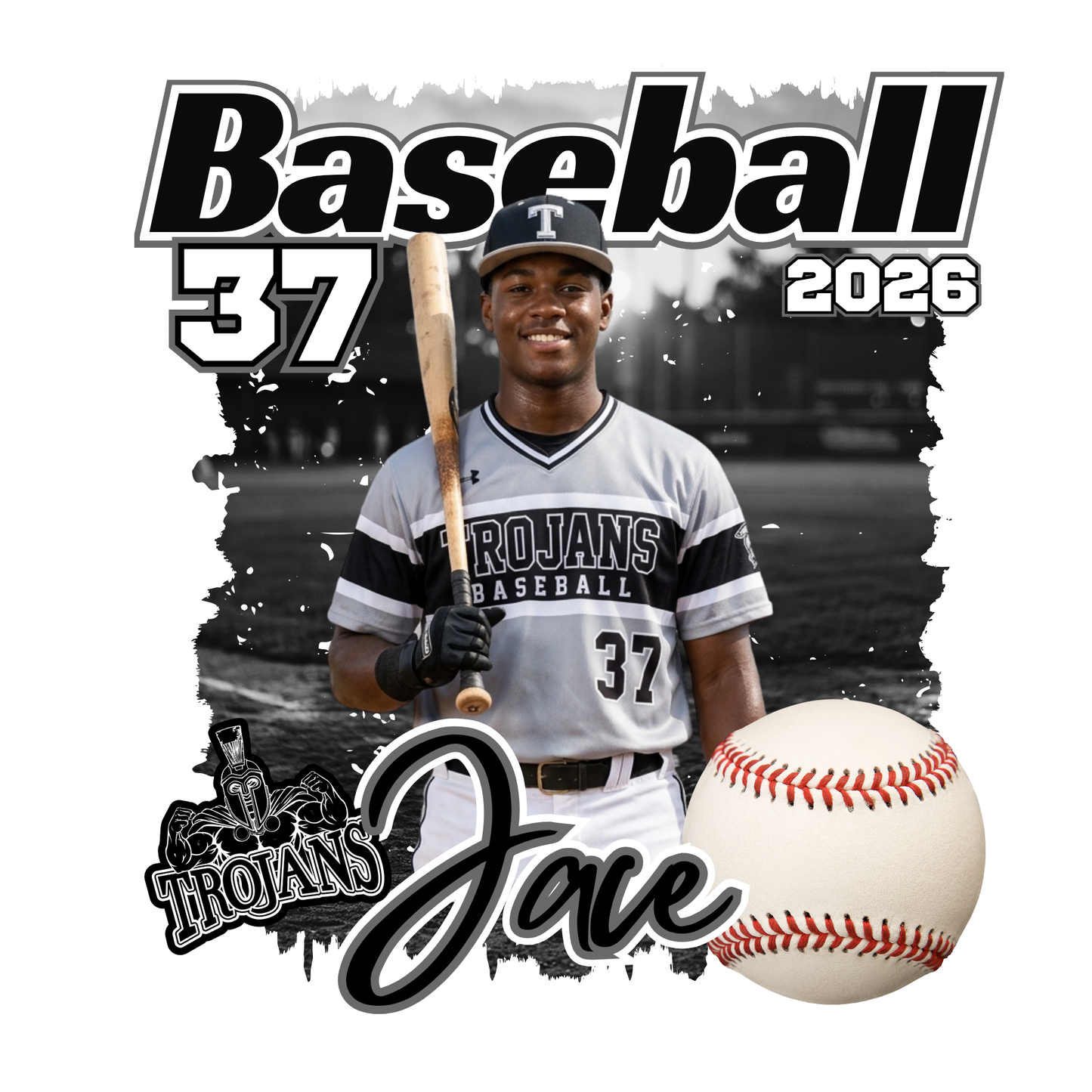 15 Piece Editable Baseball Template