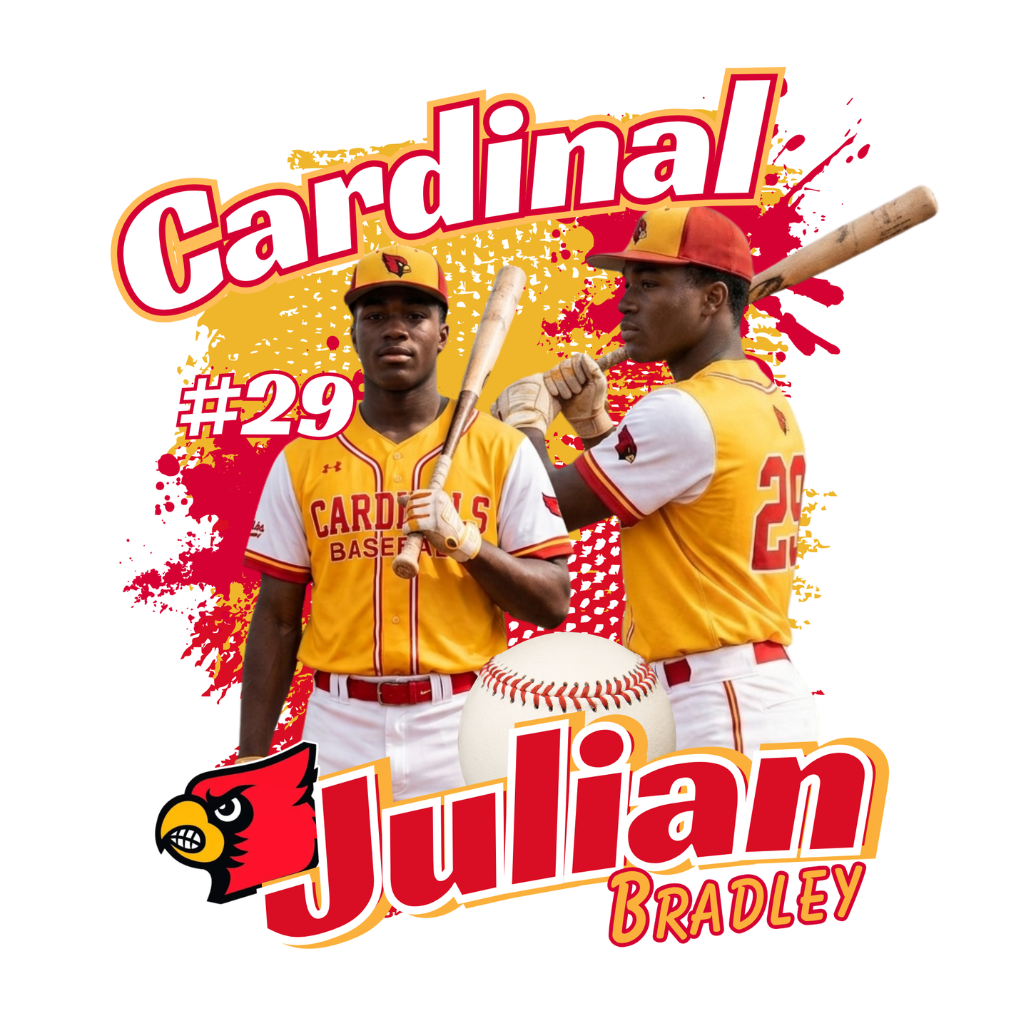 15 Piece Editable Baseball Template