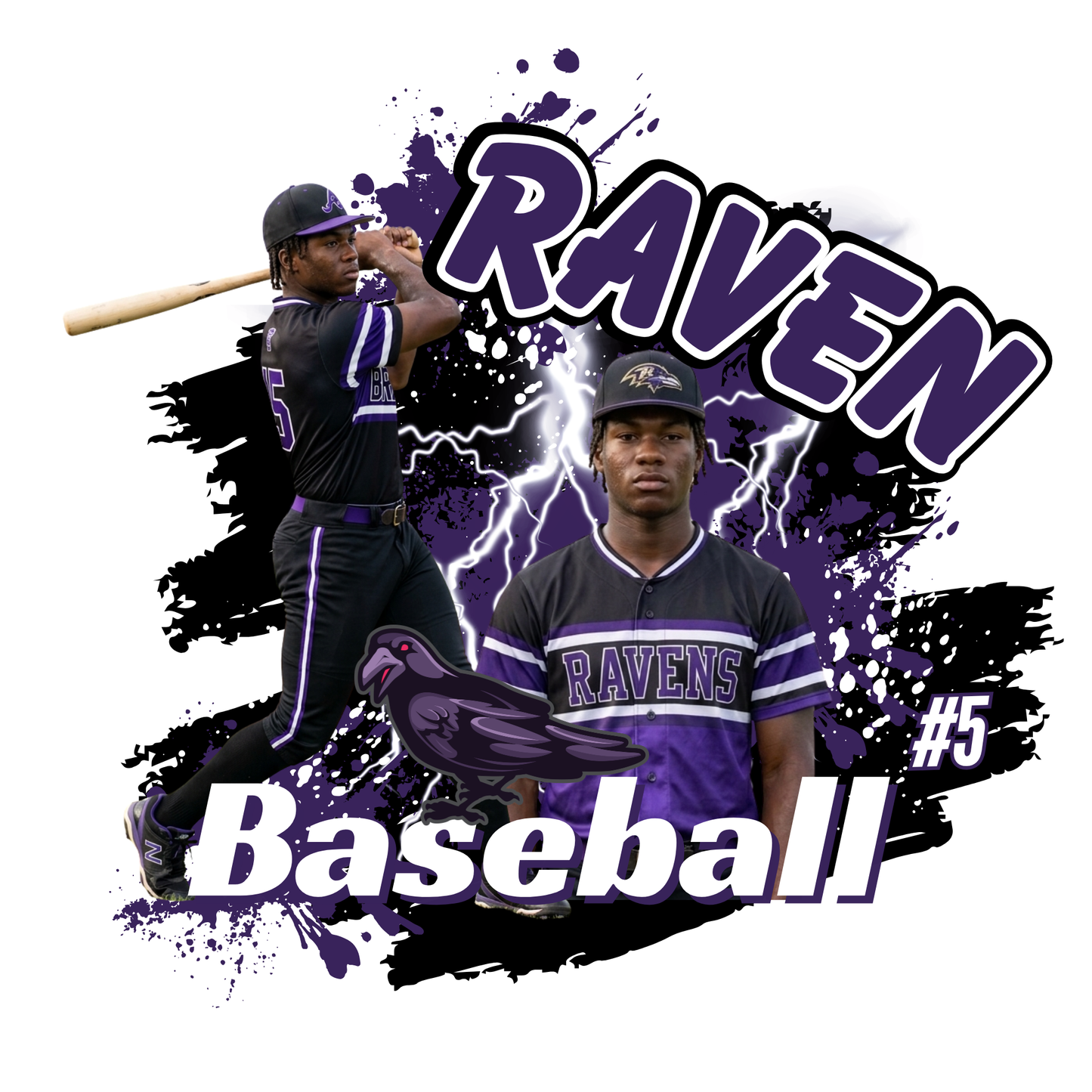 15 Piece Editable Baseball Template