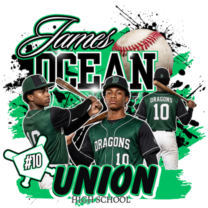 15 Piece Editable Baseball Template