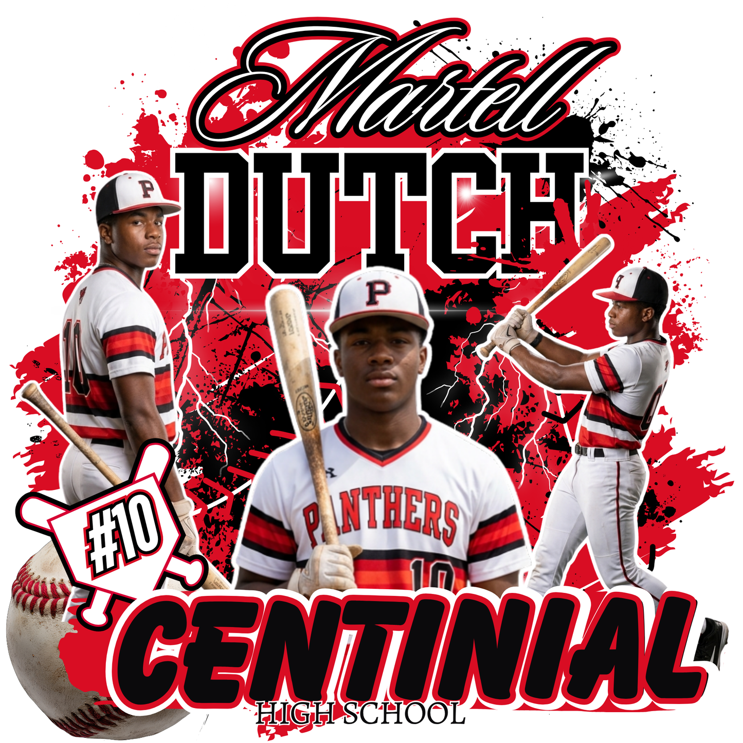 15 Piece Editable Baseball Template