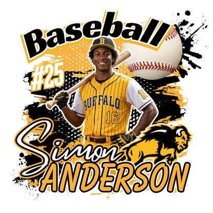 15 Piece Editable Baseball Template