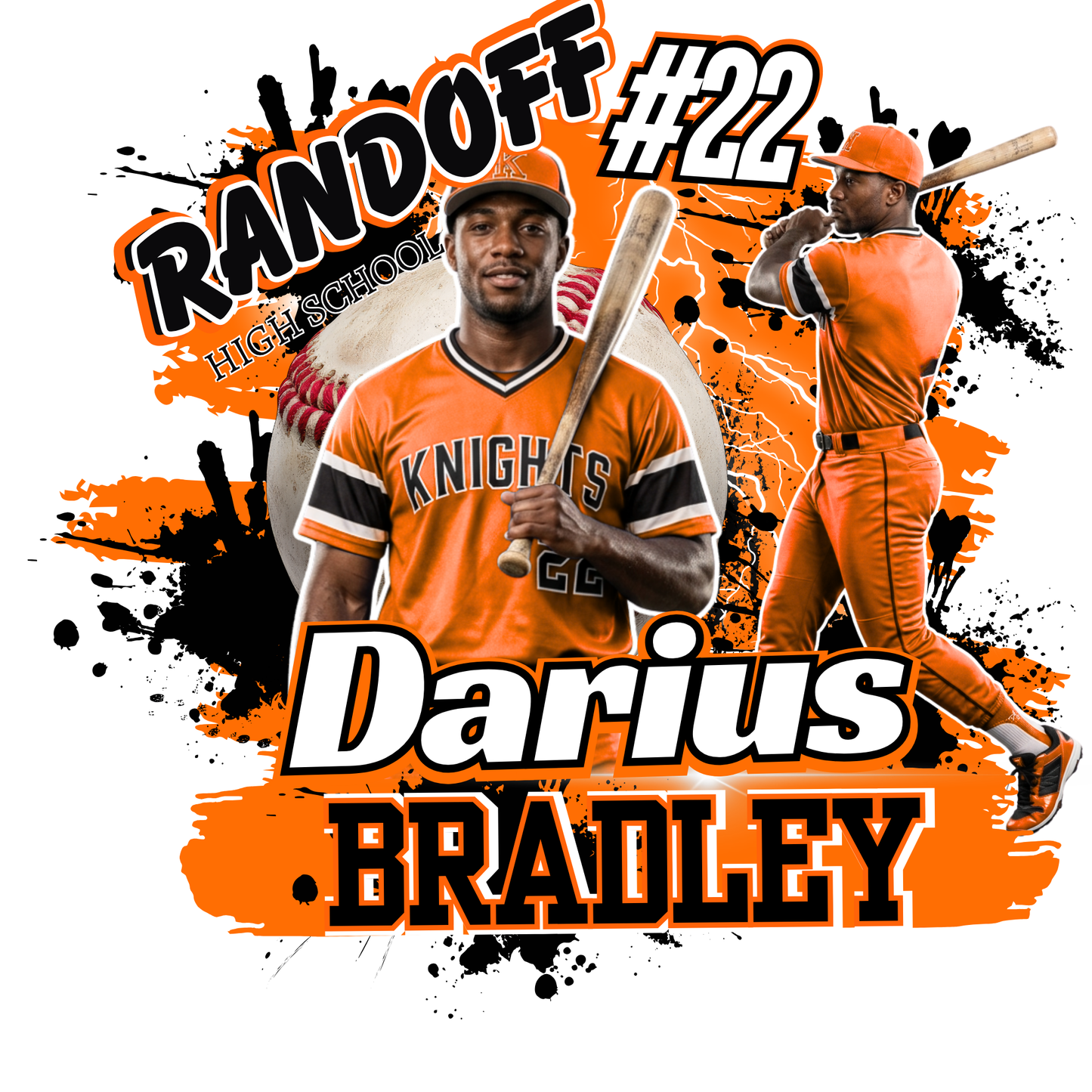 15 Piece Editable Baseball Template