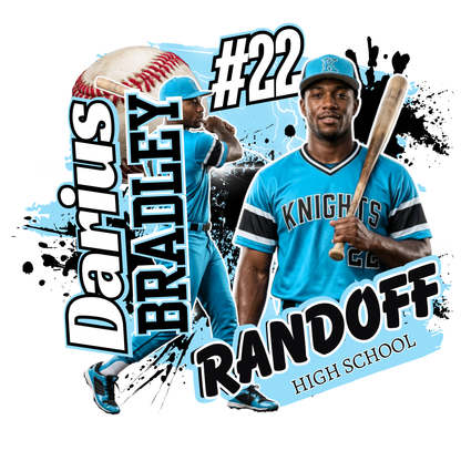 15 Piece Editable Baseball Template