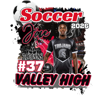 15 Piece Editable Soccer Template