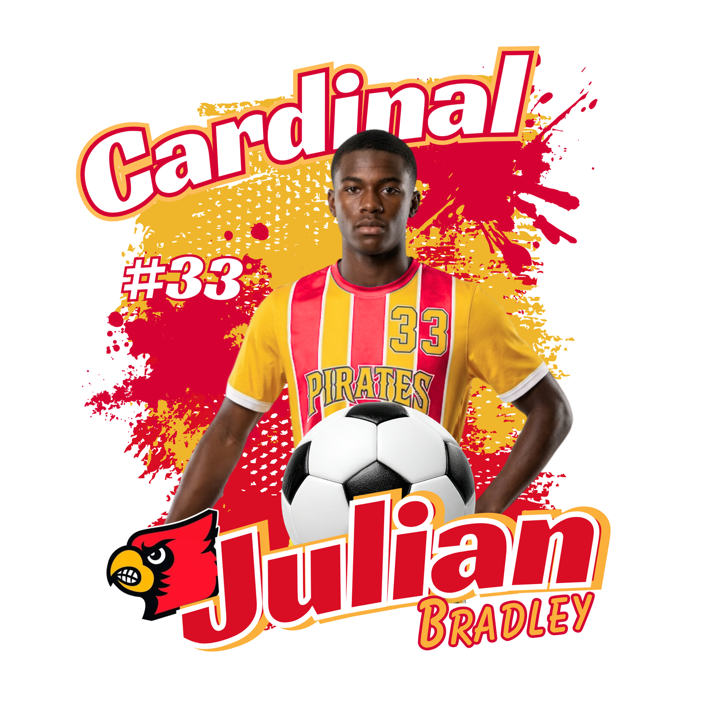 15 Piece Editable Soccer Template