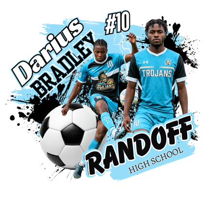 15 Piece Editable Soccer Template