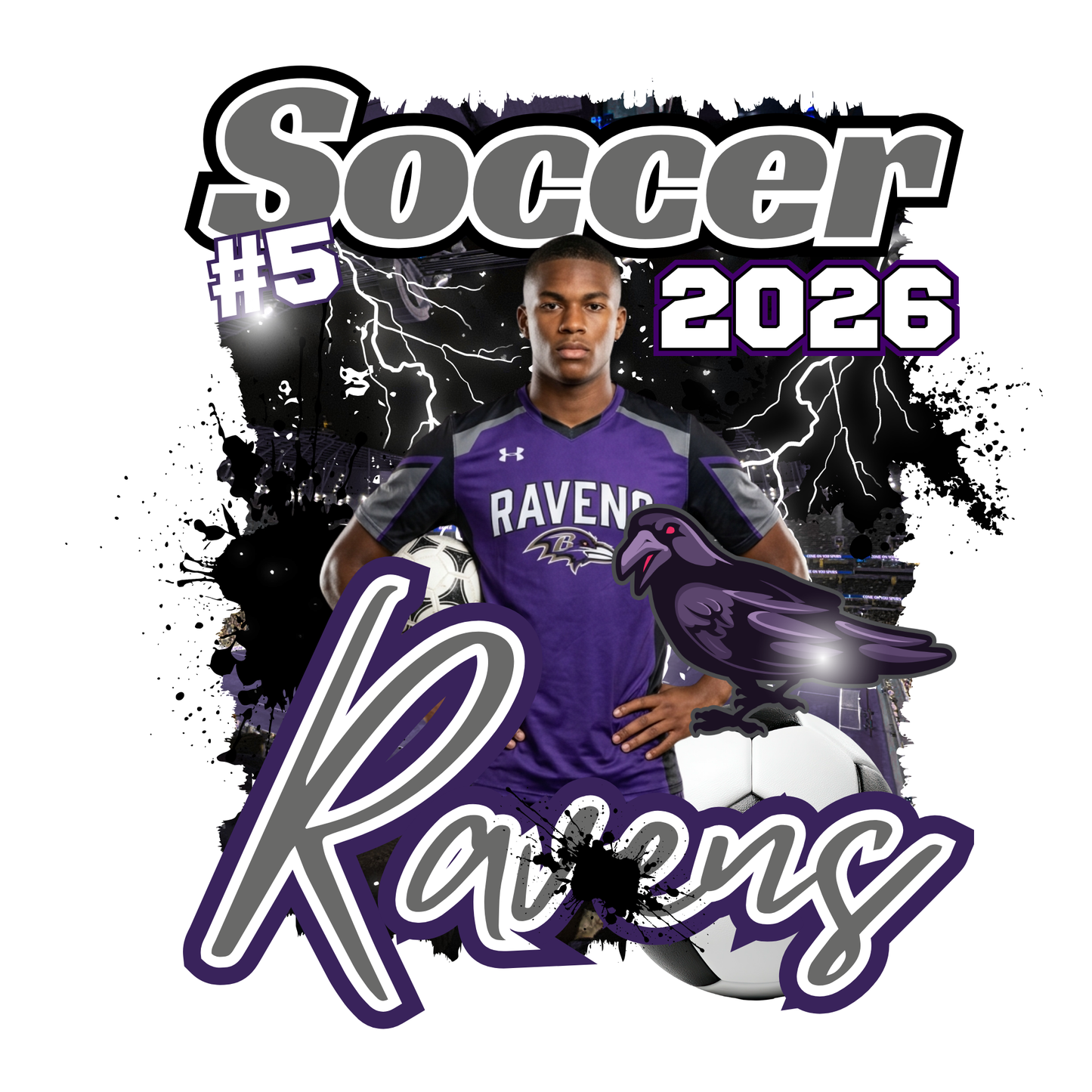 15 Piece Editable Soccer Template