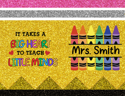 Teacher Appreciation Editable Tumbler Design