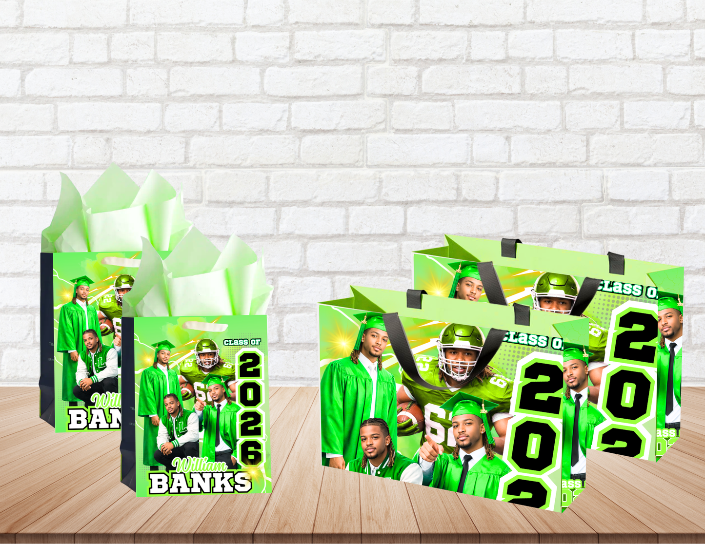 Grad Editable Designs Bundle(green only) (20 pc)