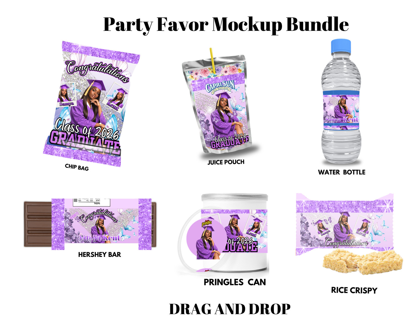 Grad Editable Designs Bundle(purple only) (20 pc)