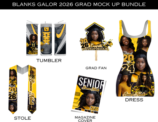 Grad Editable Designs Bundle(yellow only) (7 pc)