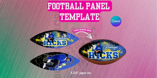 Editable Football Template (Blue Only)