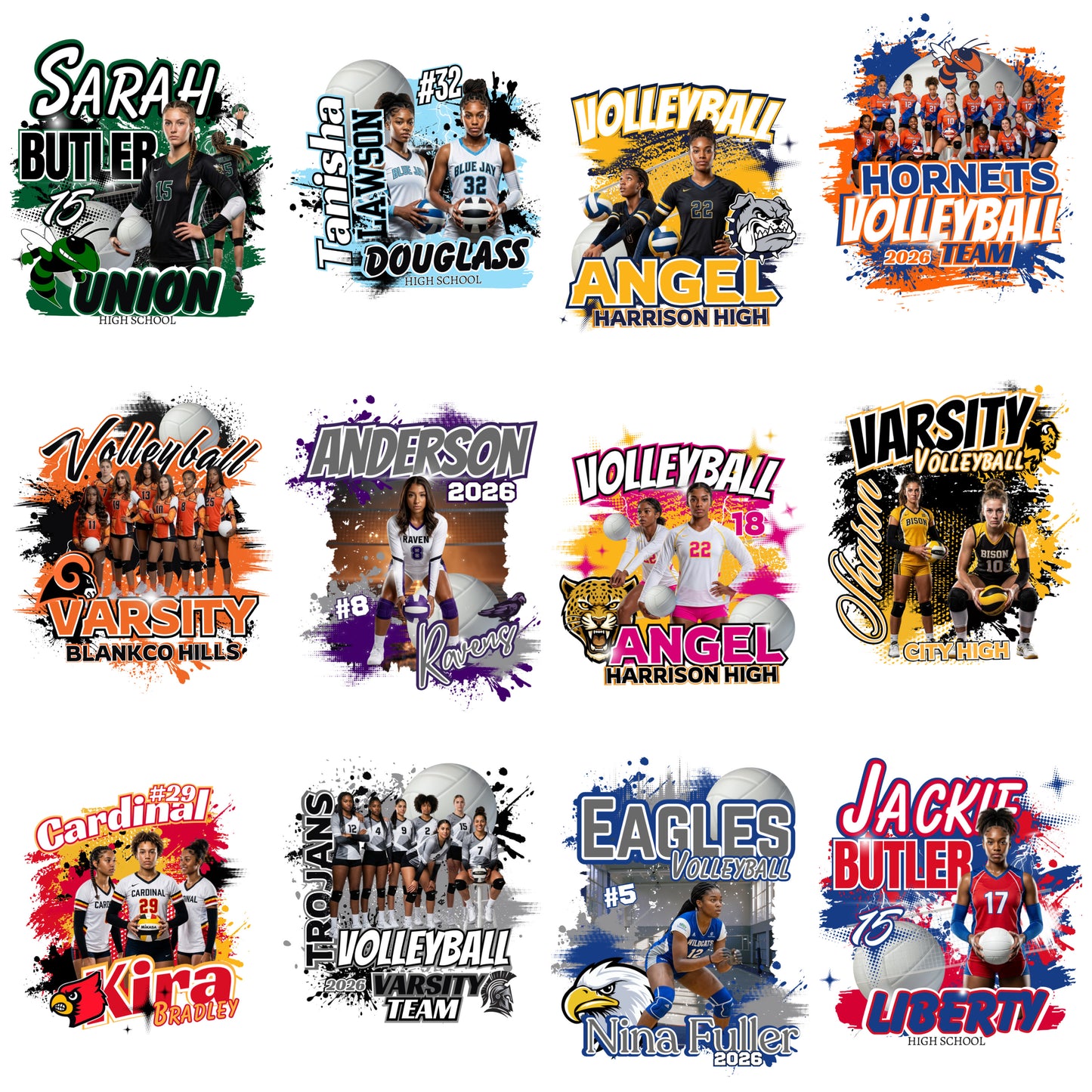 15 Editable Volleyball Canva Designs