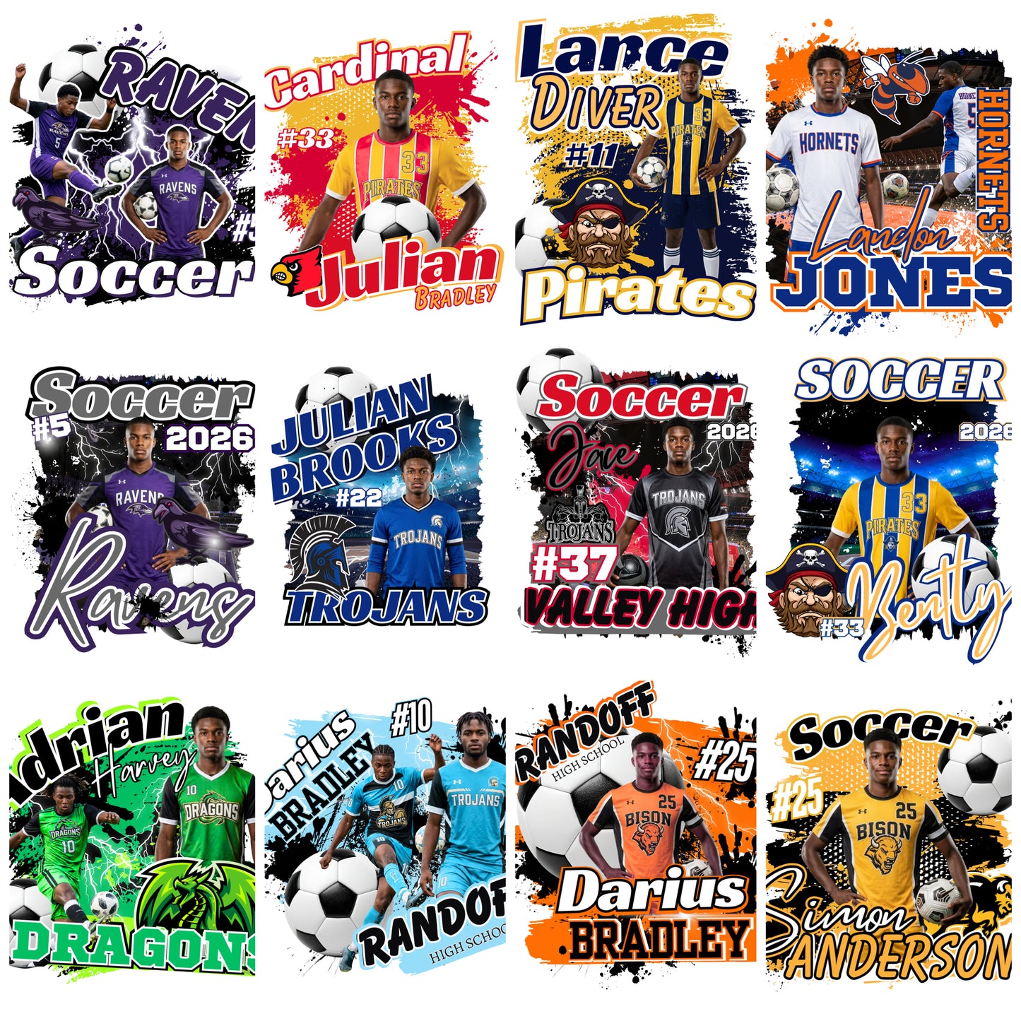 FULL Sports & Activities Editable Design Bundle (75 designs total)
