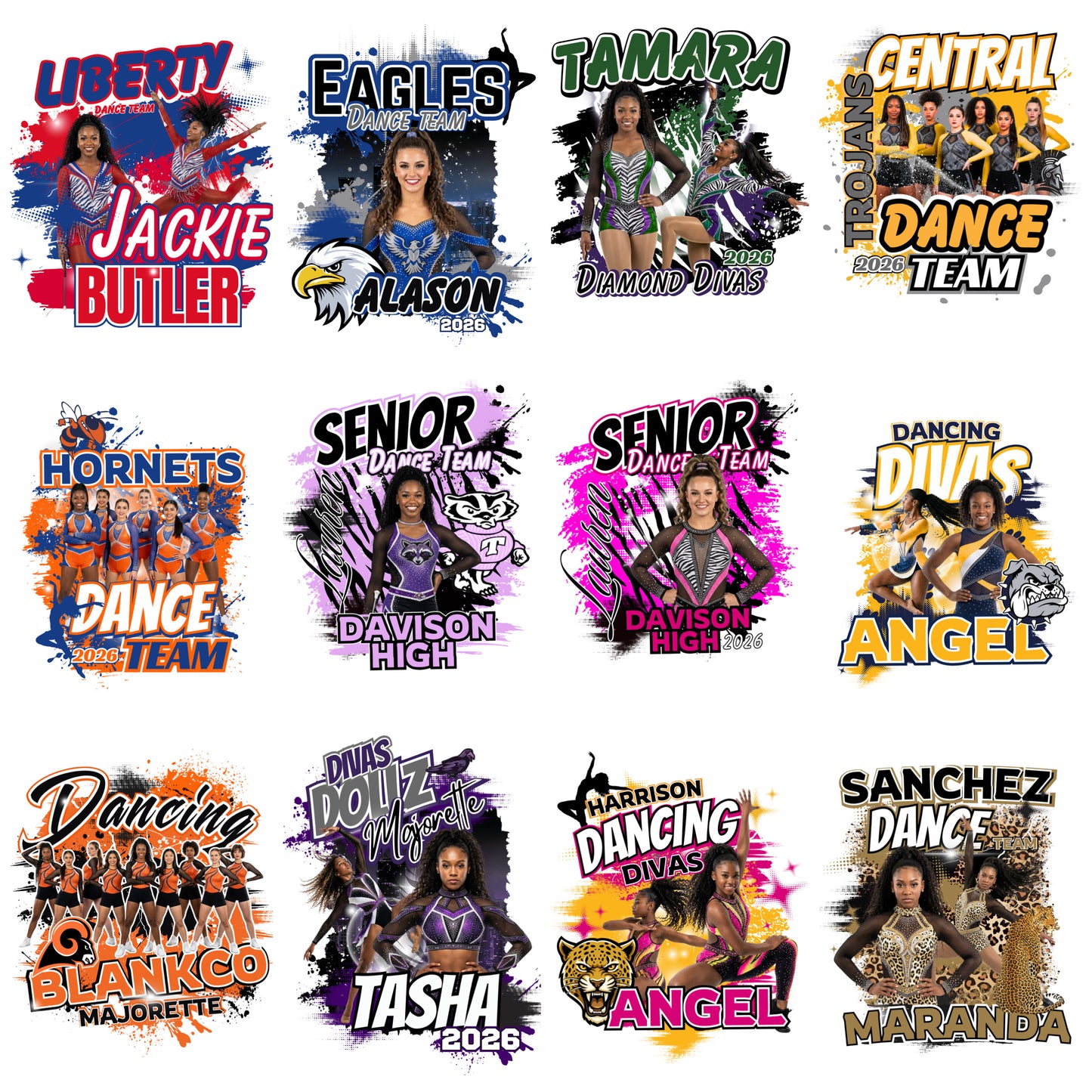 FULL Sports & Activities Editable Design Bundle (75 designs total)