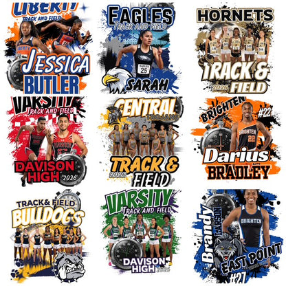 Track Field Canva Editable Designs (15 total)