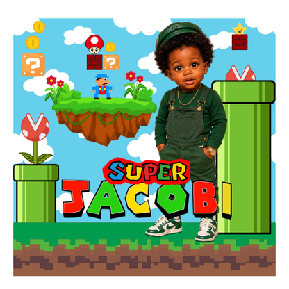 Super Mario Back-to-School Bundle Editable Templates (11-Piece Set)