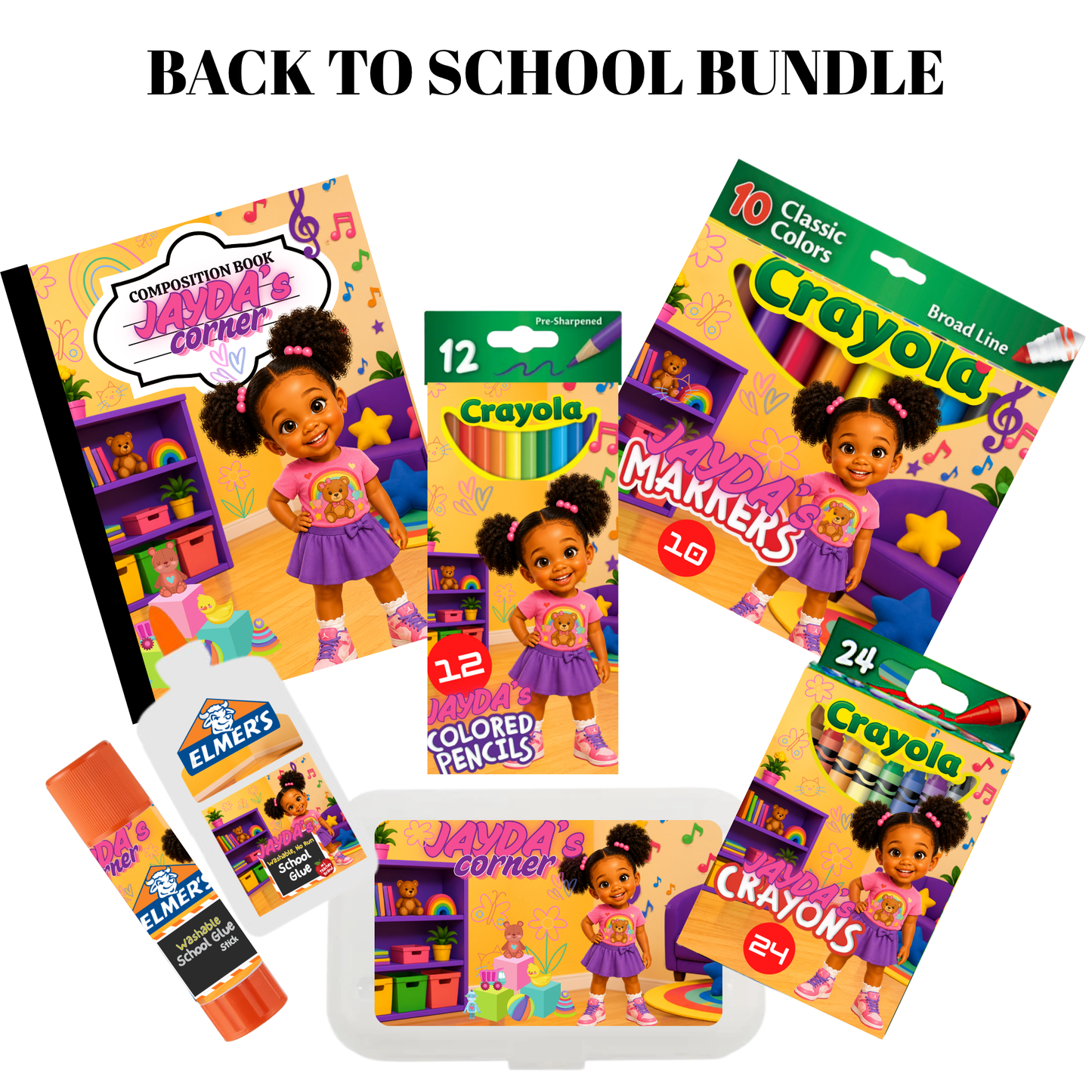 Gracie's Corner Back-to-School Editable Bundle Templates (11-Piece Set)
