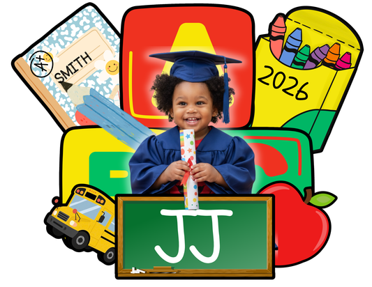 Kiddie Grad Fan Editable Design