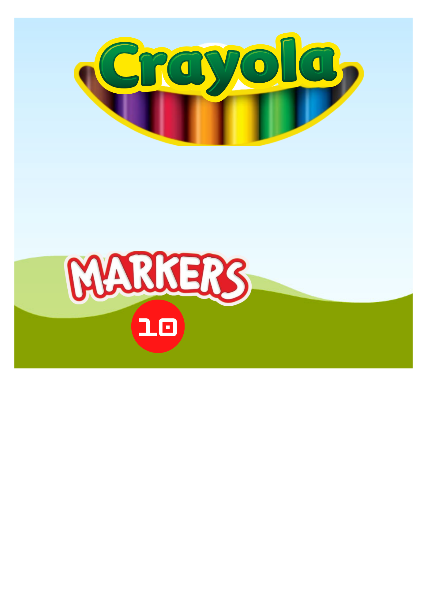 Blank Back-to-School Editable Bundle Templates (11-Piece Set)