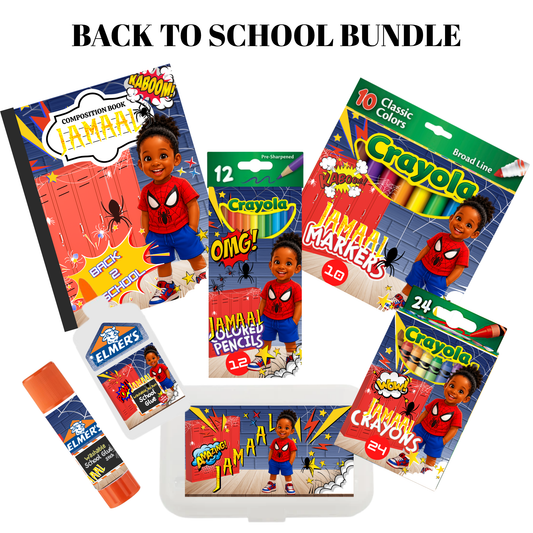 Spider-Man Back-to-School Editable Bundle Templates (11-Piece Set)